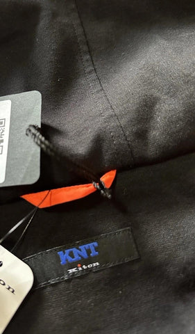 New $3200 KNT By Kiton Hooded Vest Orange Size 44US/54 Eu Italy