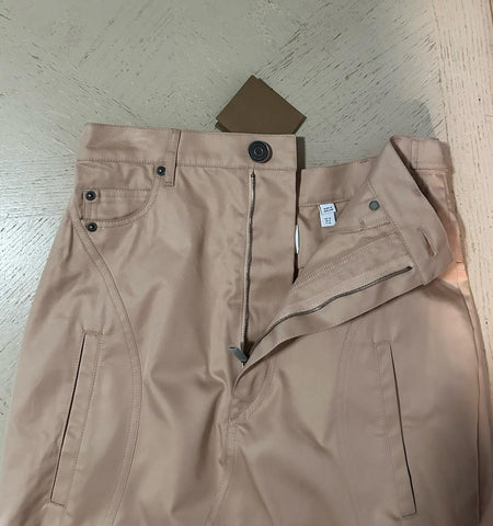 New $2090 Burberry Gabardine Maxi Flare Skirt Color PALE NUDE 42/8 England