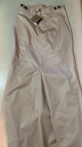New $2090 Burberry Gabardine Maxi Flare Skirt Color PALE NUDE 42/8 England