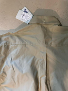New Burberry Men’s Oversized Cotton Button-Front Shirt Color HUNTER  XL Italy