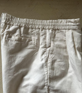 Brunello Cucinelli Men Linen-Blend Drawstring Shorts Of White US 38/54 New $795