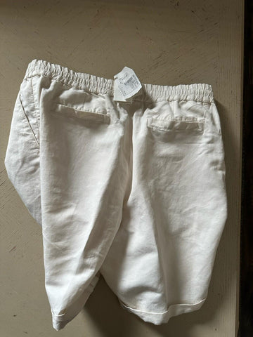 Brunello Cucinelli Men Linen-Blend Drawstring Shorts Of White US 38/54 New $795