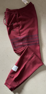 New $790 Thom Browne 4 L-Bar Men Track Pants Red Size 2/M Japan