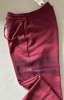 New $790 Thom Browne 4 L-Bar Men Track Pants Red Size 2/M Japan