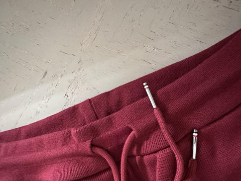 New $790 Thom Browne 4 L-Bar Men Track Pants Red Size 2/M Japan