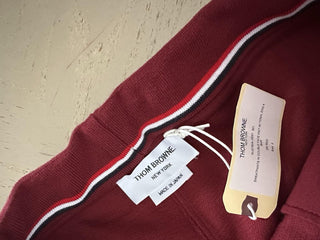 New $790 Thom Browne 4 L-Bar Men Track Pants Red Size 2/M Japan