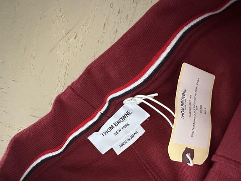 New $790 Thom Browne 4 L-Bar Men Track Pants Red Size 2/M Japan