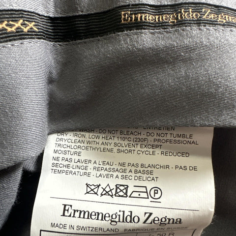 $1595 Ermenegildo Zegna Couture Dress Pants Gray 52/36 Switzerland