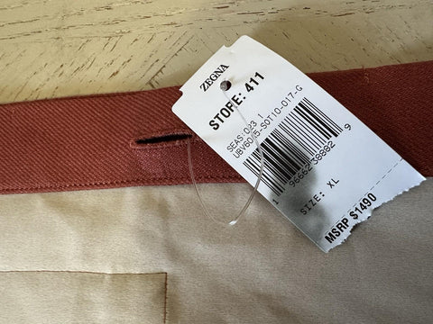 New $1490 ZEGNA Linen Over Shirt Jacket Red XL Italy