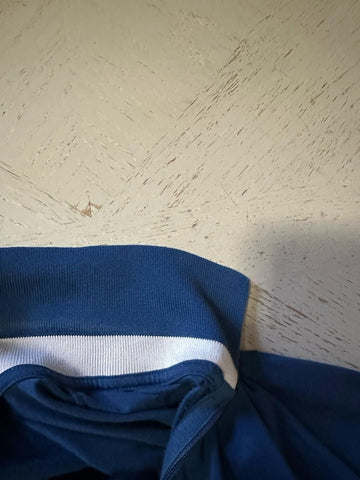 $1050 Loro Piana Men Zipper Polo Shirt  BLUE Size M Italy