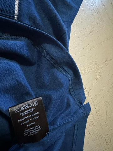 $1050 Loro Piana Men Zipper Polo Shirt  BLUE Size M Italy