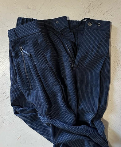 Giorgio Armani Men’s Drawstring Pants 38 US/54 Eu Navy NWT $1695 Italy