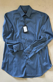 Giorgio Armani Mens Dress Shirt Blue Size 42/16.5 New $695 Italy