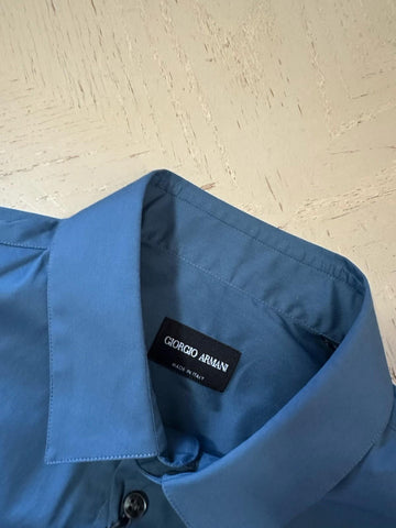 Giorgio Armani Mens Dress Shirt Blue Size 42/16.5 New $695 Italy