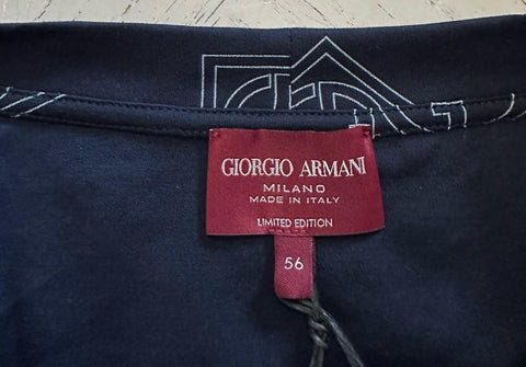 Giorgio Armani Men Limited Edition G Prnt T Shirt Navy 56/XL New $1095 Italy
