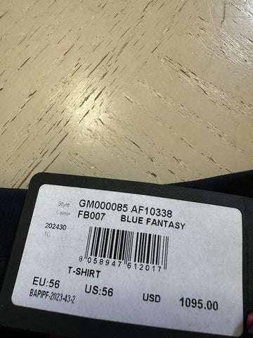 Giorgio Armani Men Limited Edition G Prnt T Shirt Navy 56/XL New $1095 Italy