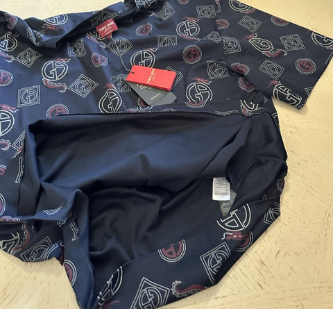 Giorgio Armani Men Limited Edition G Prnt T Shirt Navy 56/XL New $1095 Italy