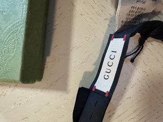 New Gucci Silk Skinny Bow Tie Black Made in Italy