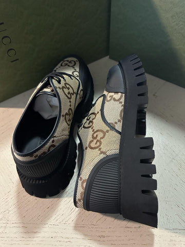 Gucci Mens GG Logo light weight Shoes Black/Camel 14 US/13 UK 699552 New