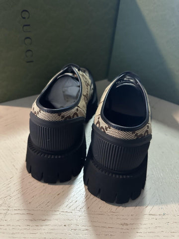 Gucci Mens GG Logo light weight Shoes Black/Camel 14 US/13 UK 699552 New