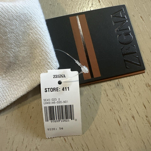 NWT ZEGNA Long Sleeve Cashmere Turtleneck Sweater White 56 Eu/XXL