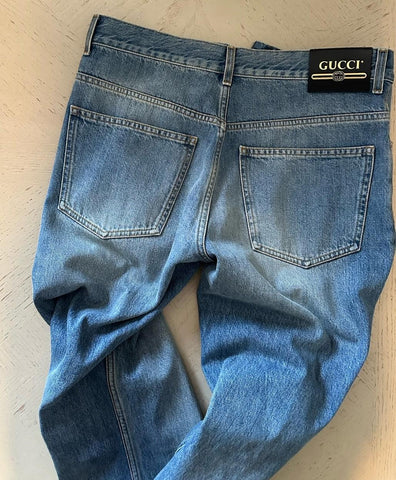 NWT $1100 Gucci Men Jeans Pants Blue Size 32 US/48 Eu 731507