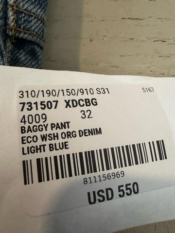 NWT $1100 Gucci Men Jeans Pants Blue Size 32 US/48 Eu 731507