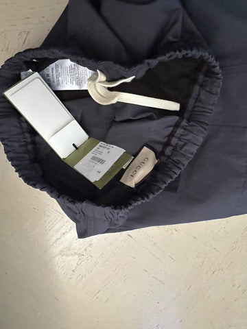 Gucci Men Drawstring Oversize Skater Heavy Cotton Pants Gray 36 US New $1350