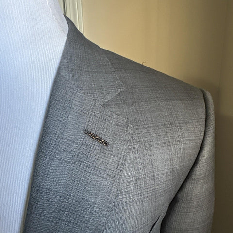 New $6450 ZEGNA Couture Wool Suit Gray 44R US/54R Eu  Italy