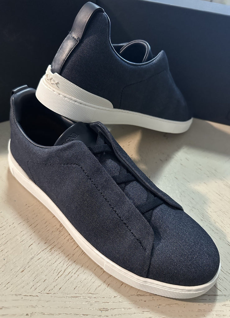 ZEGNA Couture Sneakers Shoes Blue 14 US/47 Eu New $850