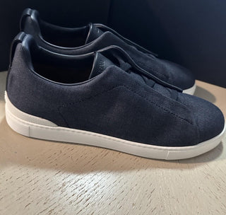ZEGNA Couture Sneakers Shoes Blue 14 US/47 Eu New $850