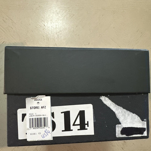 ZEGNA Couture Sneakers Shoes Blue 14 US/47 Eu New $850