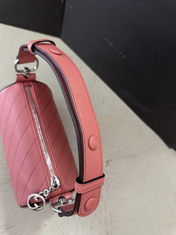 Gucci Blondie mini Leather shoulder bag Pink 760170 New $2250