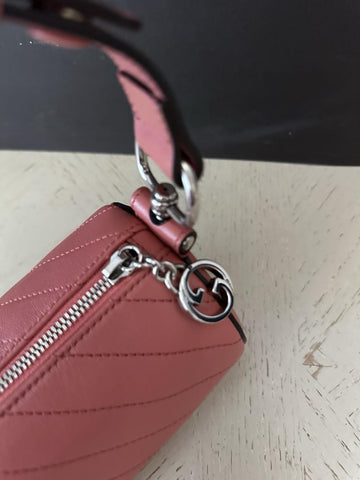 Gucci Blondie mini Leather shoulder bag Pink 760170 New $2250