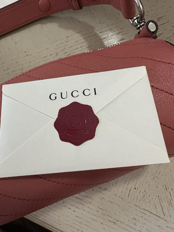 Gucci Blondie mini Leather shoulder bag Pink 760170 New $2250