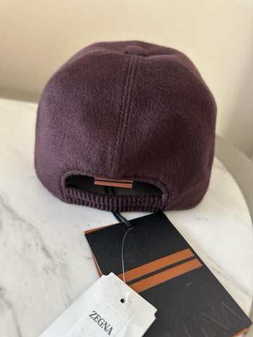 NWT ZEGNA Cashmere Baseball Hat Purple maybe  Size M Italy