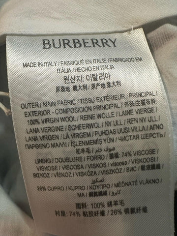 NWT $2850 Burberry Men’s Check Wool Pants Green/Blue/Red 34 US ( 50 Eu ) Italy