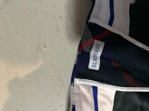 NWT $2850 Burberry Men’s Check Wool Pants Green/Blue/Red 38 US ( 54 Eu ) Italy