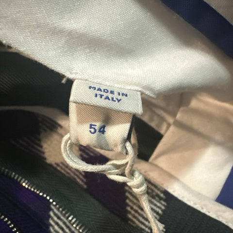 NWT $2850 Burberry Men’s Check Wool Pants Green/Blue/Red 38 US ( 54 Eu ) Italy