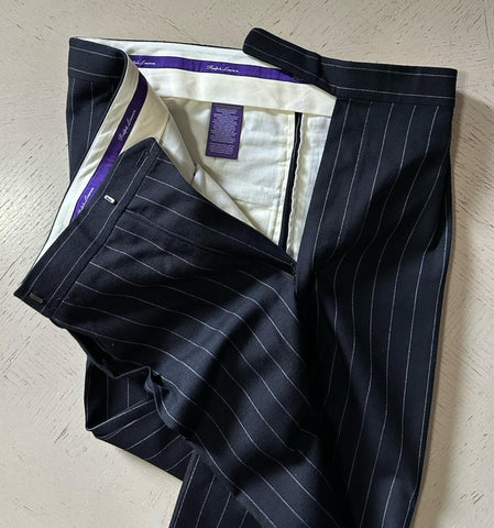 Ralph Lauren Purple Label Double-Breasted Suit Black 46R US/56R Eu New $3295