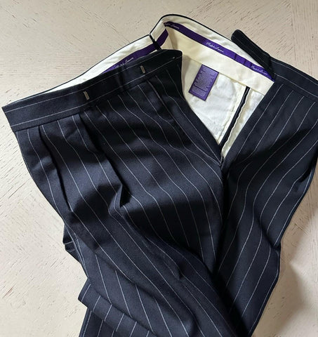Ralph Lauren Purple Label Double-Breasted Suit Black 46R US/56R Eu New $3295
