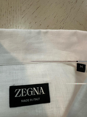 ZEGNA Men Linen Shirt White Size XXXL New $790 Italy