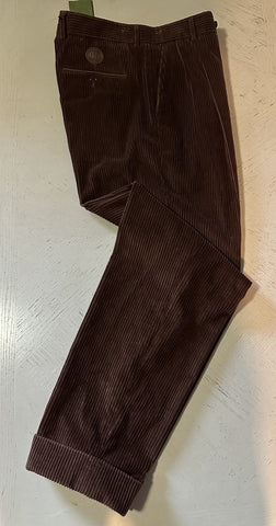 Gucci Men Corduroy Pants DK Brown 36 US ( 52 Eu ) Italy New $1250