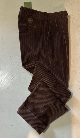 Gucci Men Corduroy Pants DK Brown 36 US ( 52 Eu ) Italy New $1250