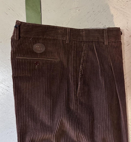 Gucci Men Corduroy Pants DK Brown 36 US ( 52 Eu ) Italy New $1250