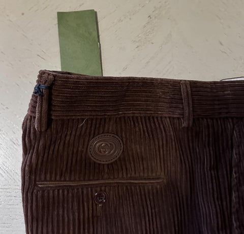 Gucci Men Corduroy Pants DK Brown 36 US ( 52 Eu ) Italy New $1250