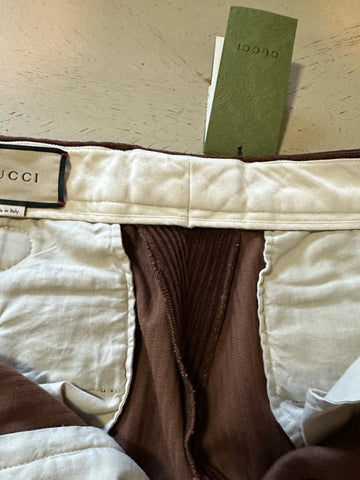 Gucci Men Corduroy Pants DK Brown 36 US ( 52 Eu ) Italy New $1250