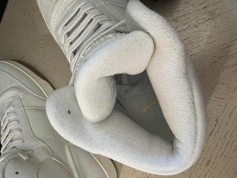 NIB Saint Laurent Mid-top Leather sneakers White 9 US/42 Eu 711250