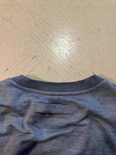 NWT $890 ZEGNA Linen Short Sleeve T-Shirt MD Blue Size XXL US ( 56 Eu ) Italy