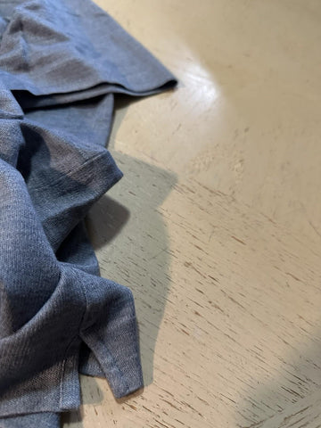 NWT $890 ZEGNA Linen Short Sleeve T-Shirt MD Blue Size XXL US ( 56 Eu ) Italy